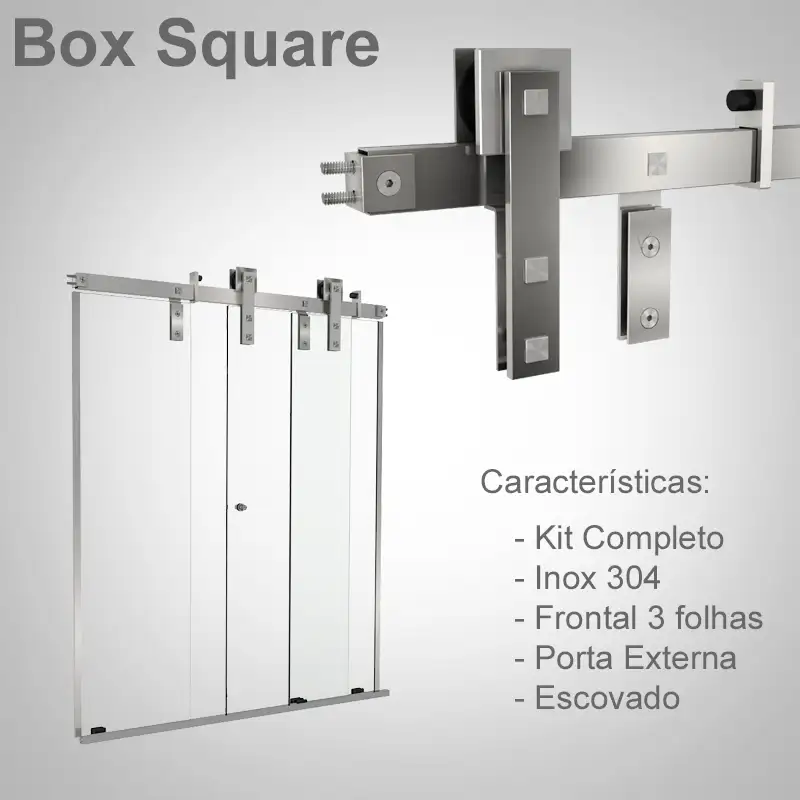 Frontal 3 Folhas Escovado